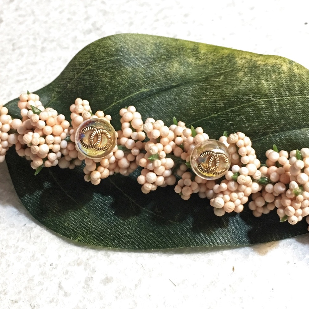Vintage CHANEL Buttons Earring Studs